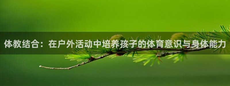 bbin视讯游戏官网：体教结合：在户外活动中培养孩子的体育意识与身体能力