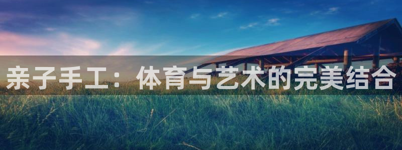 bbin视讯游戏官网：亲子手工：体育与艺术的完美结合